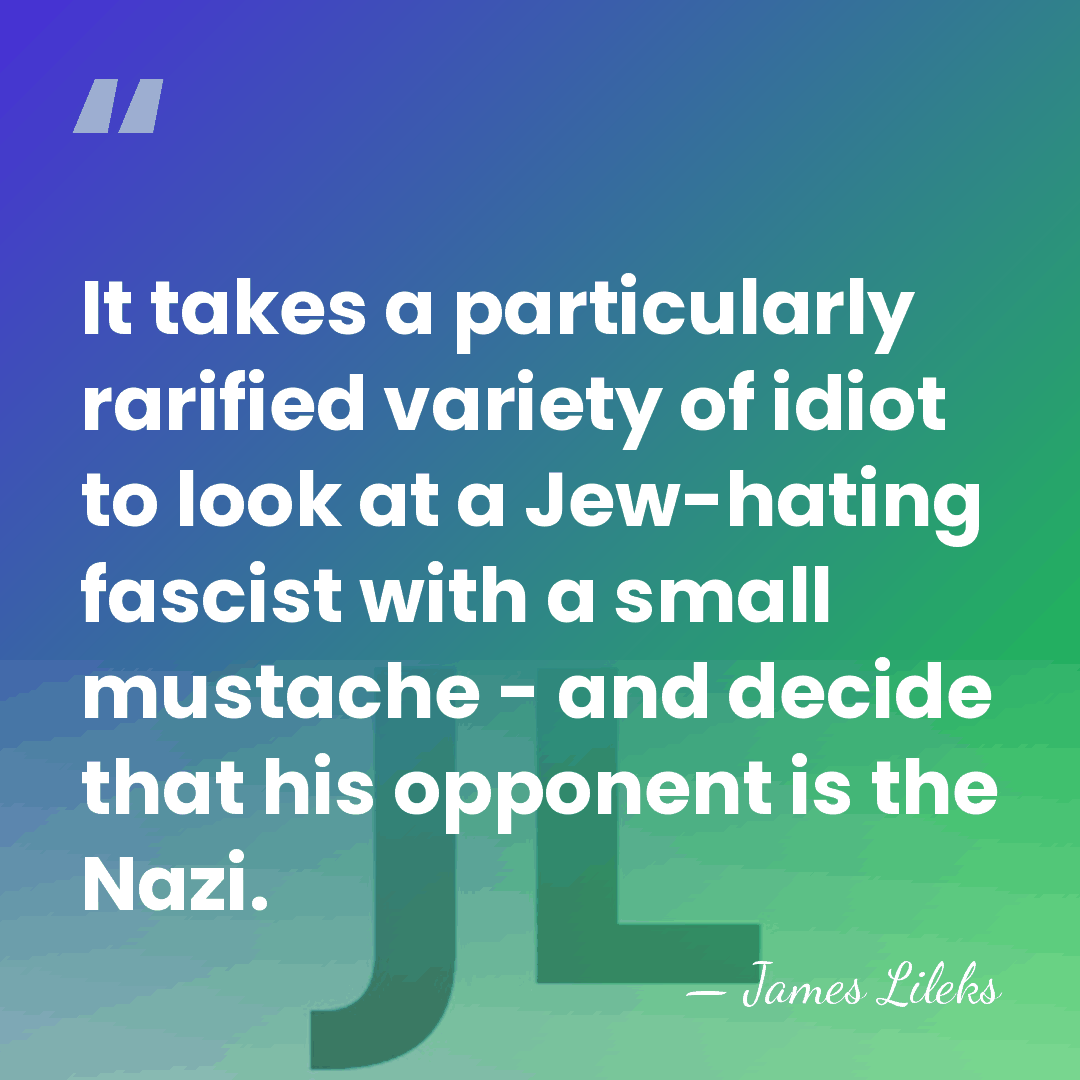 It takes a particularly rarified variety of idiot to look at a&hellip; - James Lileks
