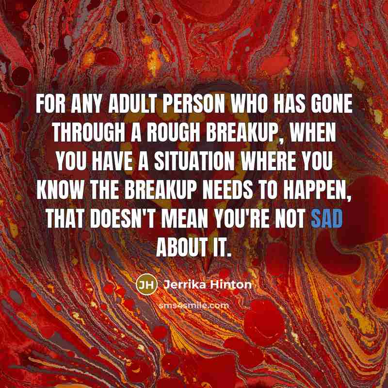 “For any adult person who has gone through a rough…” quote by Jerrika Hinton