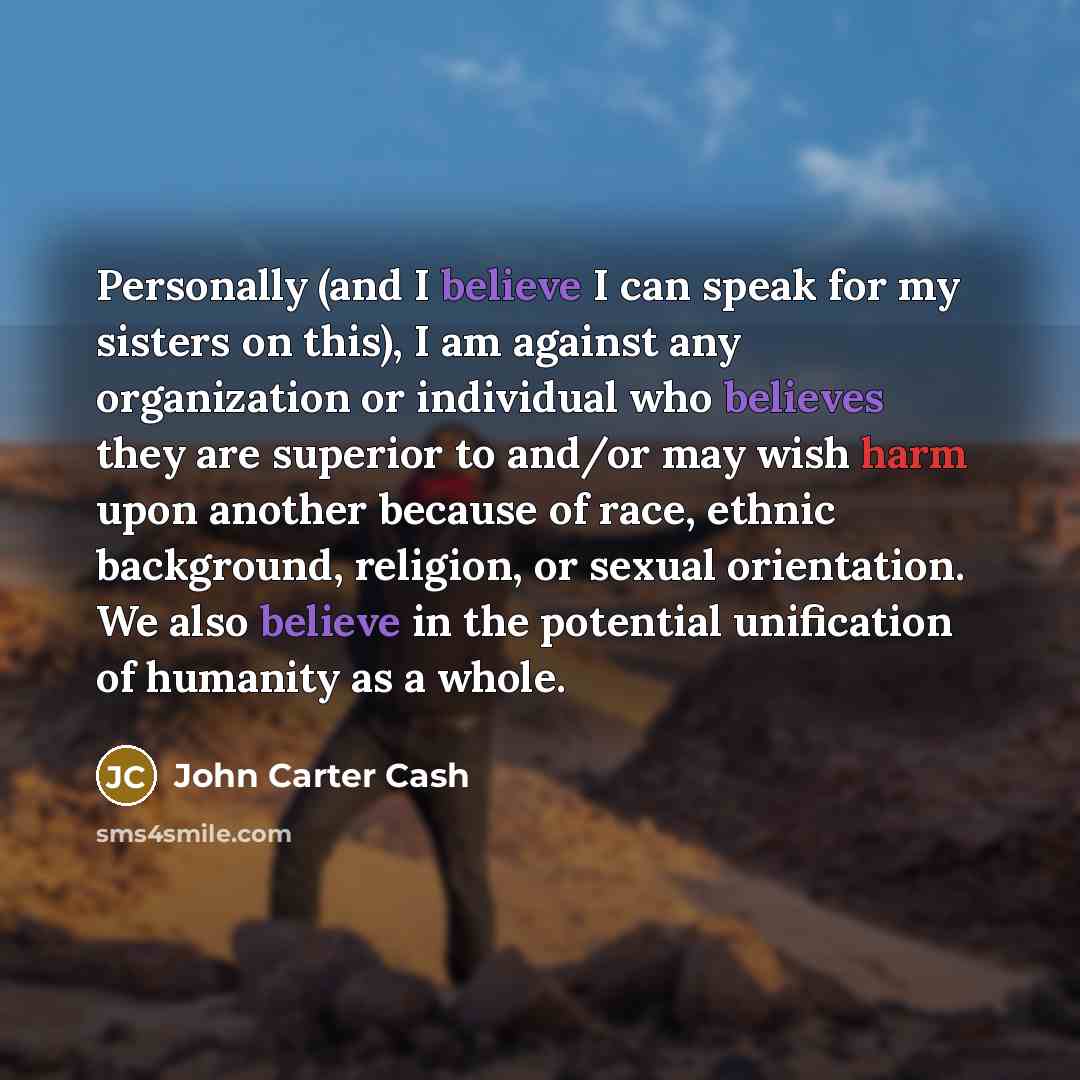 “Personally (and I believe I can speak for my sisters…” quote by John Carter Cash