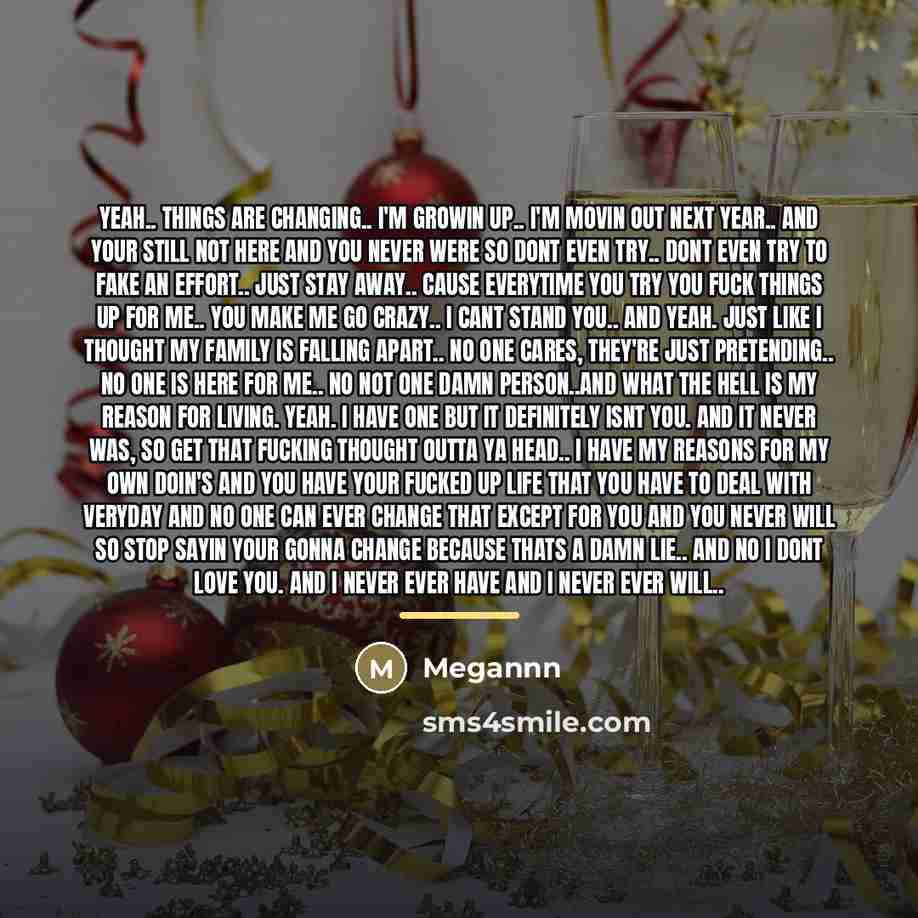“Yeah.. things are changing.. I'm growin up.. I'm movin out…” quote by Megannn