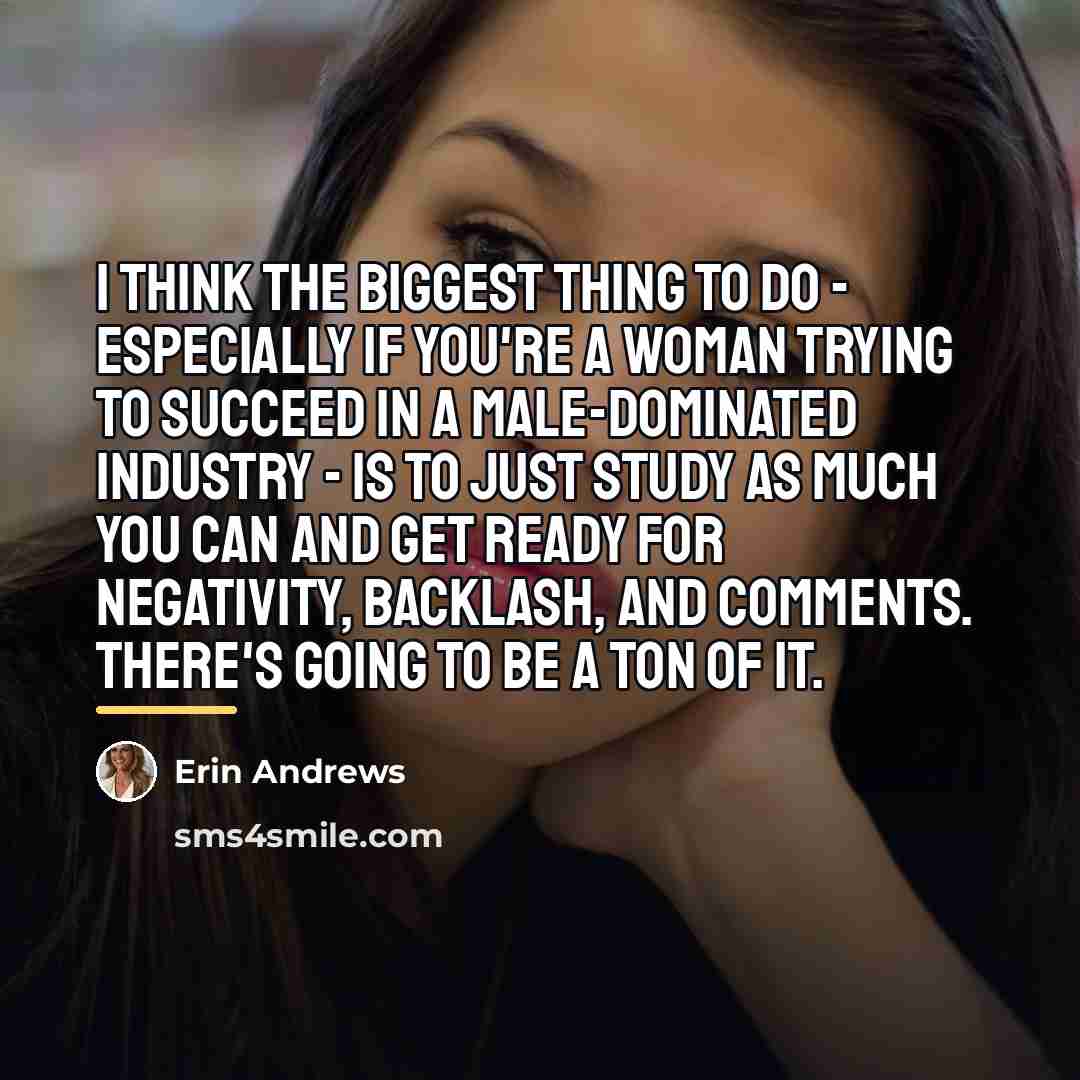 “I think the biggest thing to do - especially if…” quote by Erin Andrews