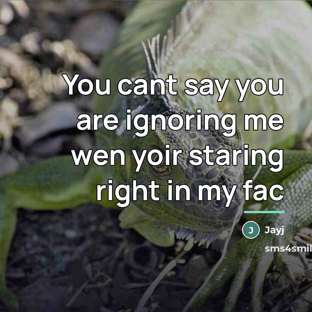“You cant say you are ignoring me wen yoir staring…” quote by Jayj