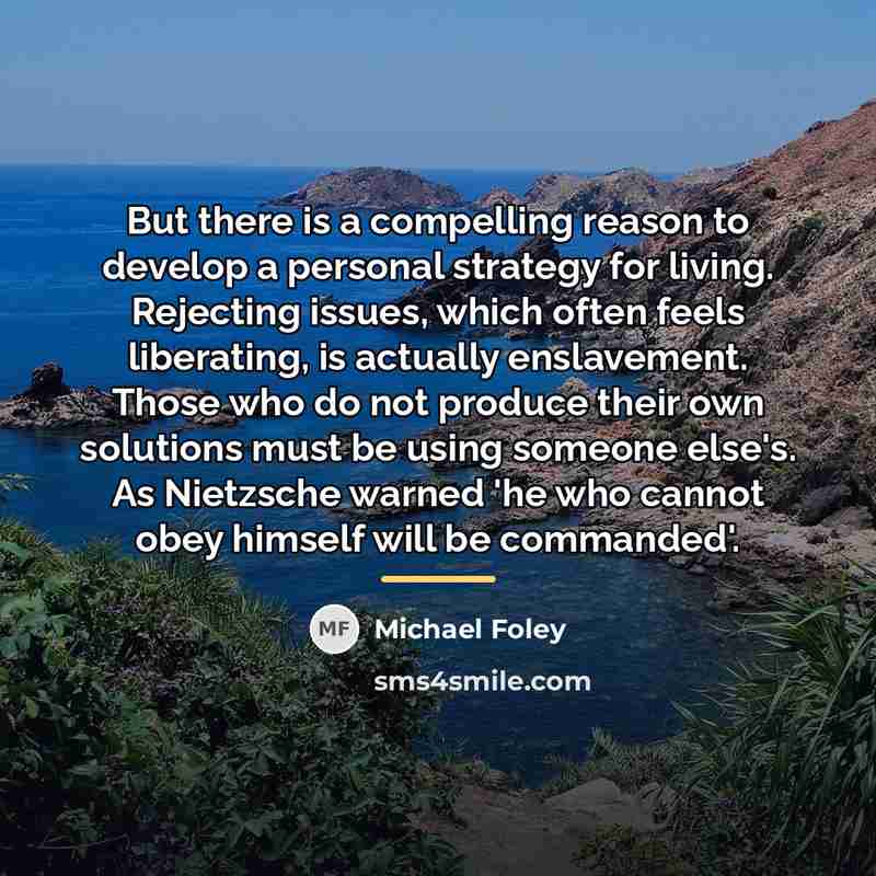“But there is a compelling reason to develop a personal…” quote by Michael Foley