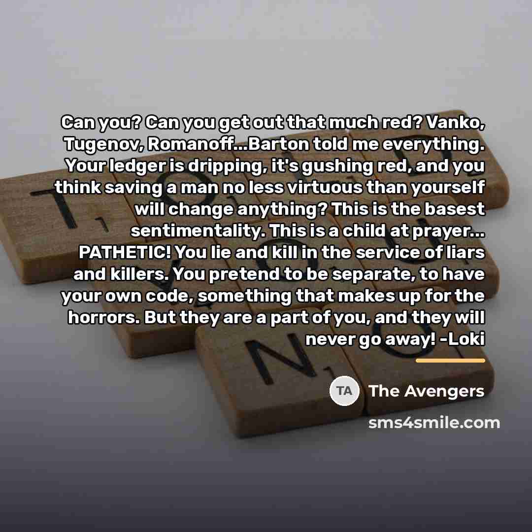 “Can you? Can you get out that much red? Vanko,…” quote by The Avengers