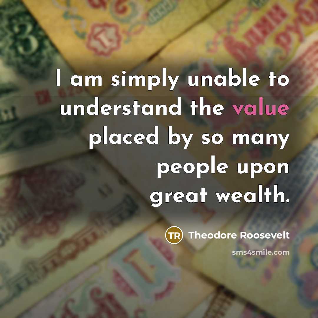 “I am simply unable to understand the value placed by…” quote by Theodore Roosevelt