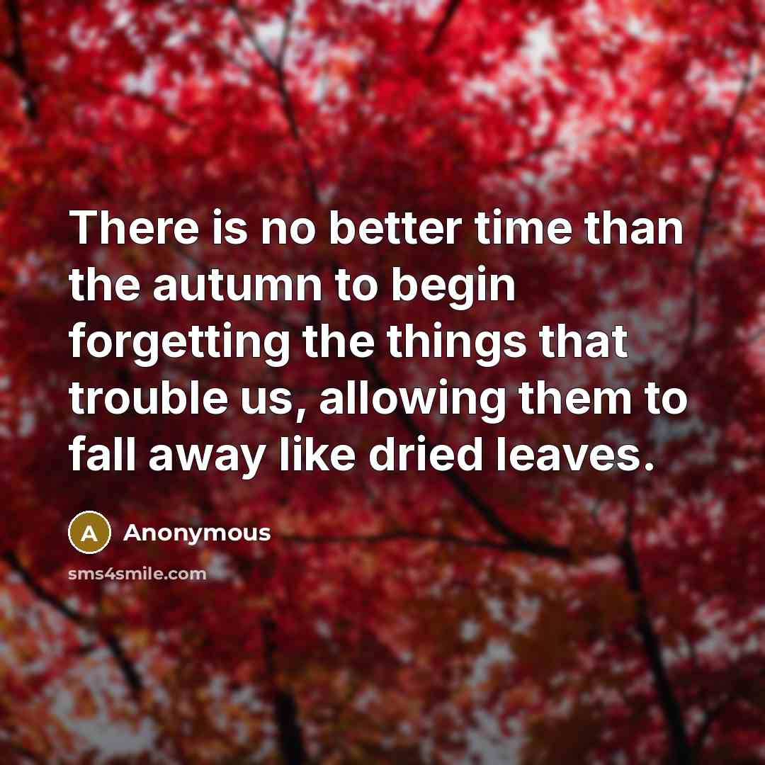 “There is no better time than the autumn to begin…” quote by Anonymous