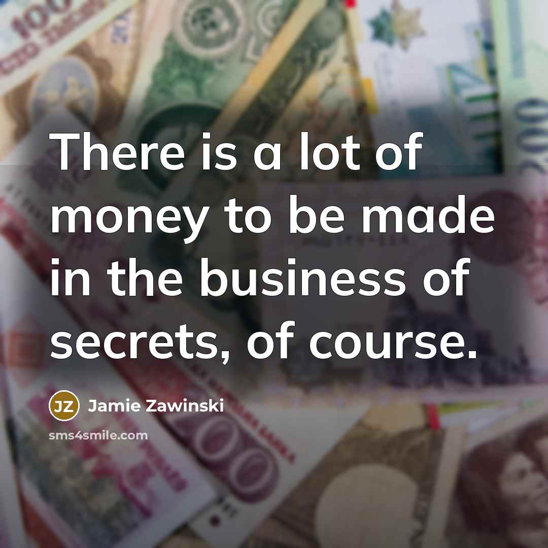 “There is a lot of money to be made in…” quote by Jamie Zawinski