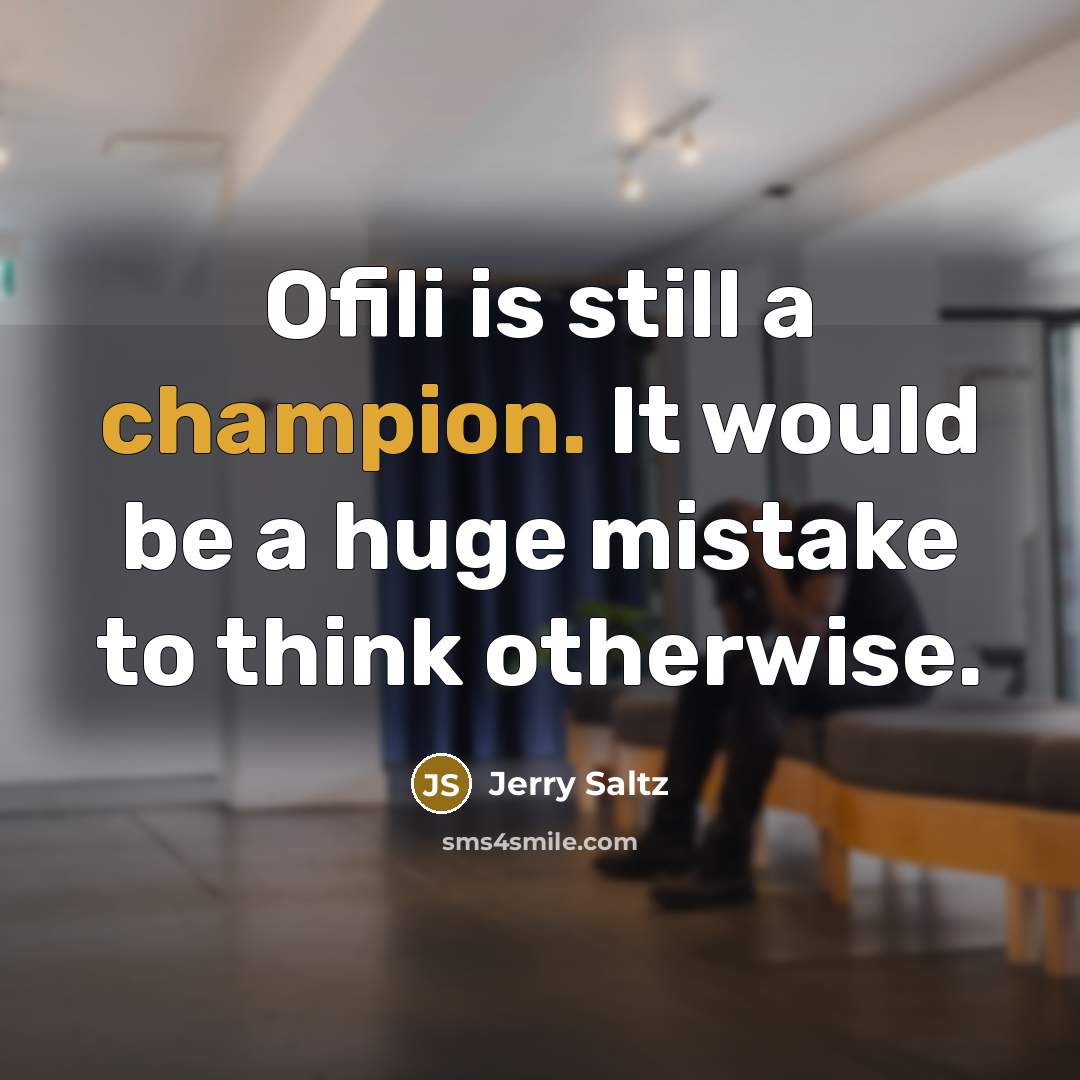 “Ofili is still a champion. It would be a huge…” quote by Jerry Saltz