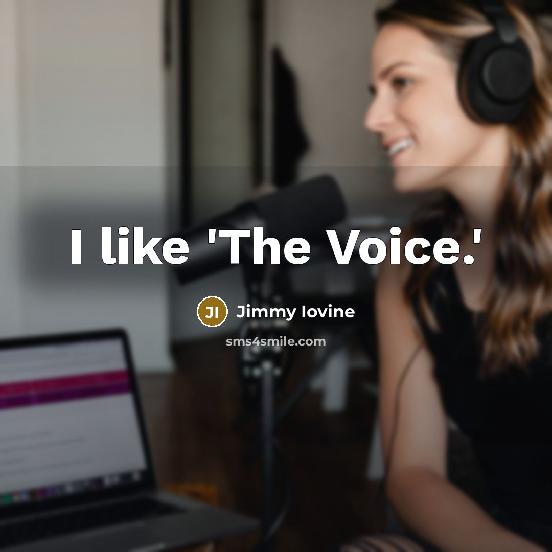 “I like 'The Voice.'…” quote by Jimmy Iovine