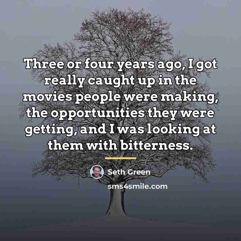 “Three or four years ago, I got really caught up…” quote by Seth Green