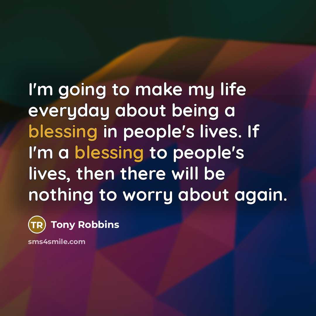 “I'm going to make my life everyday about being a…” quote by Tony Robbins