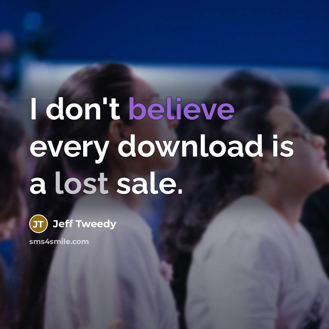 “I don't believe every download is a lost sale.…” quote by Jeff Tweedy