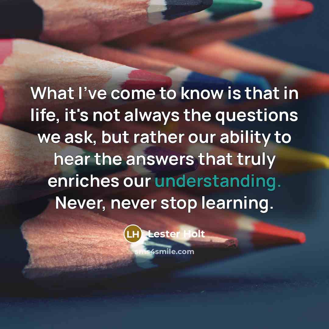 “What I've come to know is that in life, it's…” quote by Lester Holt