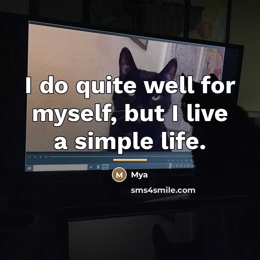 “I do quite well for myself, but I live a…” quote by Mya