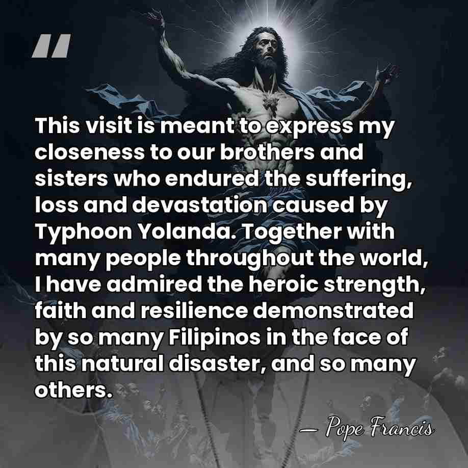 This visit is meant to express my closeness to our brothers and&hellip; - Pope Francis