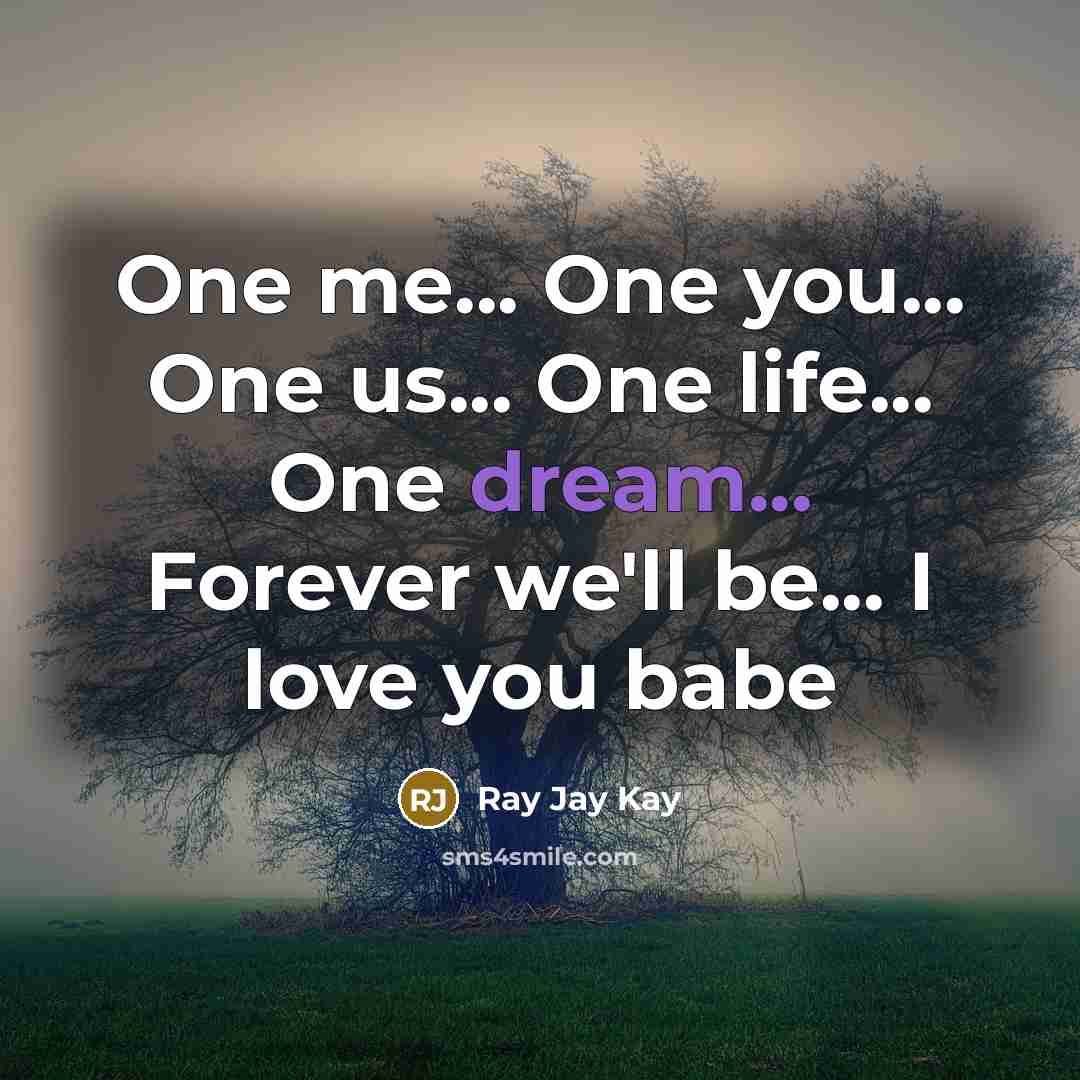“One me... One you... One us... One life... One dream...…” quote by Ray Jay Kay