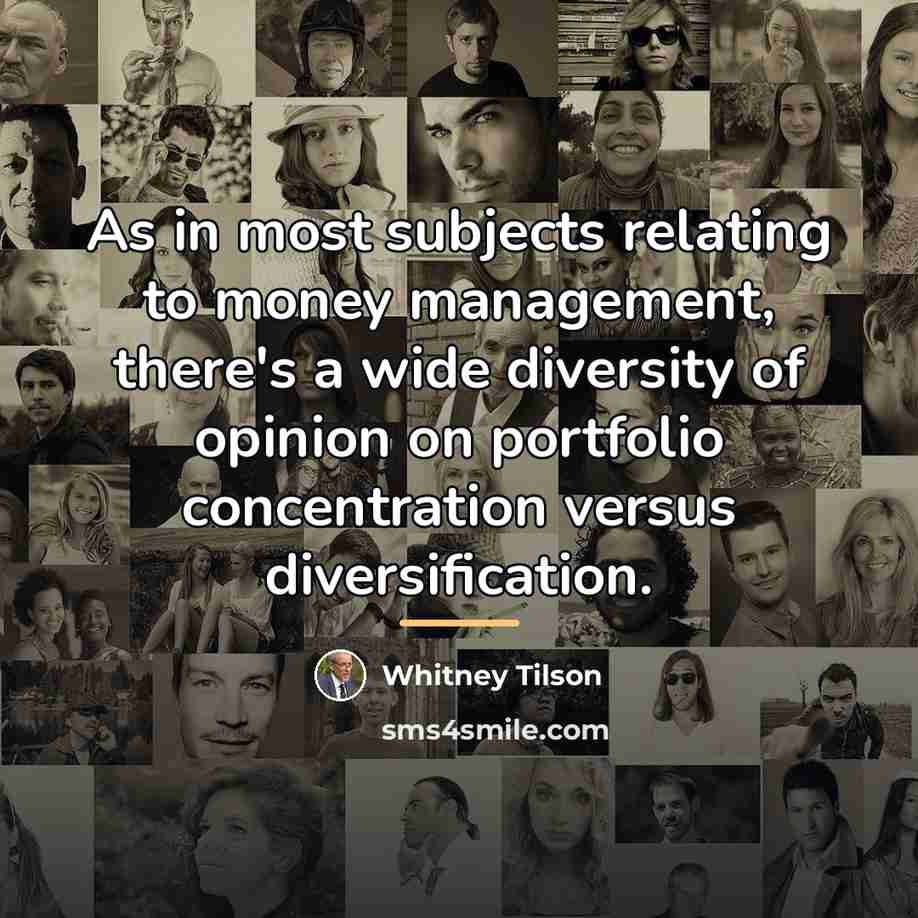 “As in most subjects relating to money management, there's a…” quote by Whitney Tilson