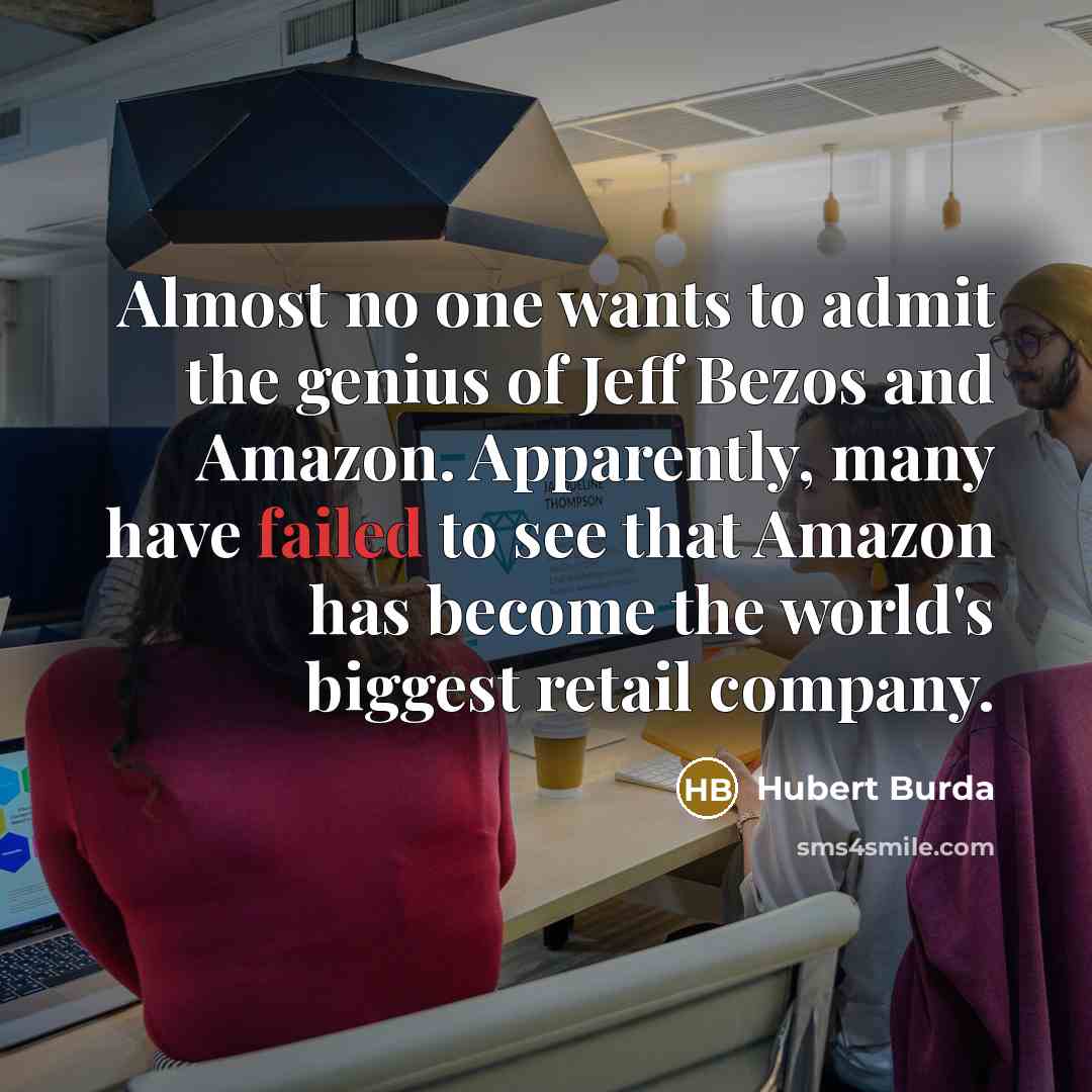 “Almost no one wants to admit the genius of Jeff…” quote by Hubert Burda