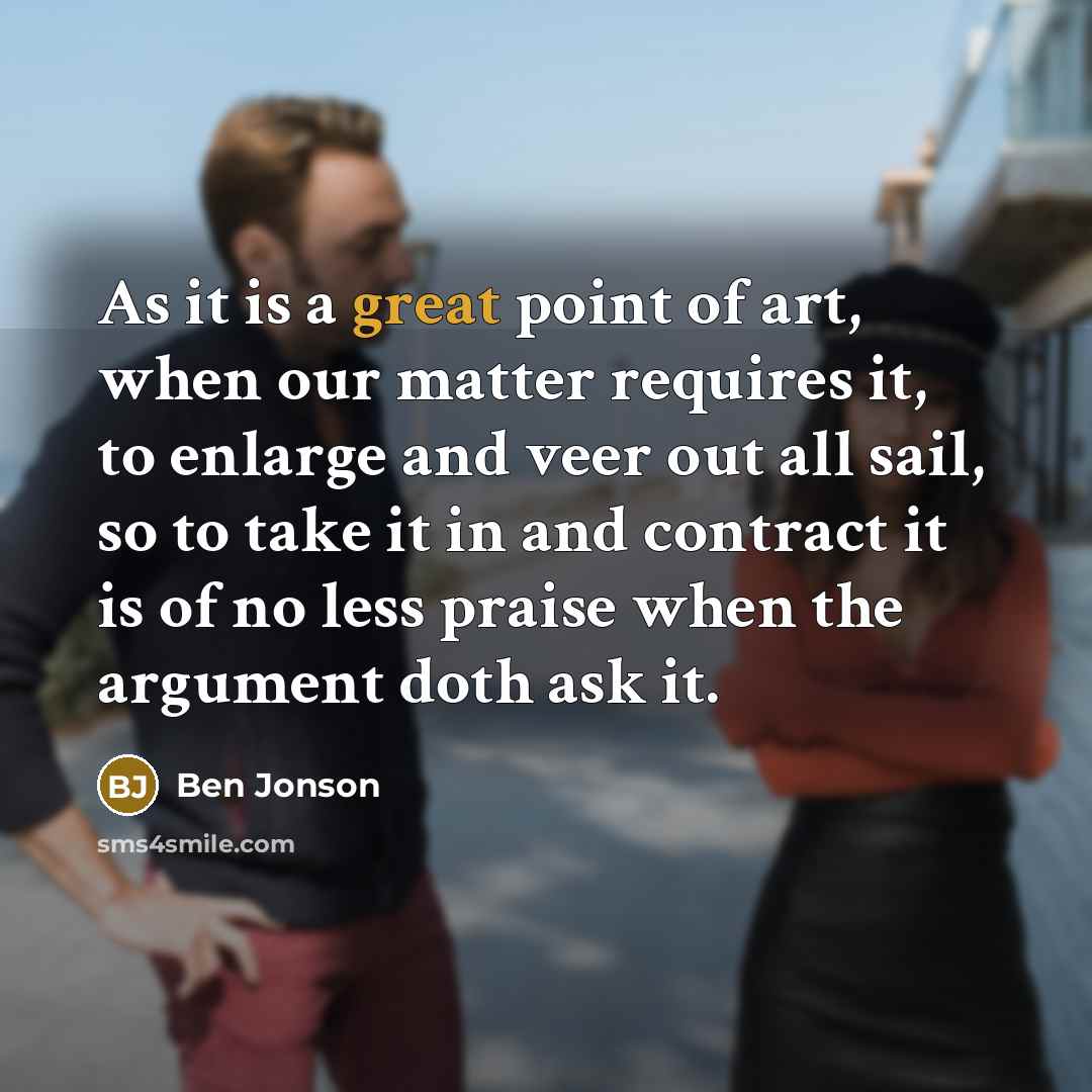 “As it is a great point of art, when our…” quote by Ben Jonson