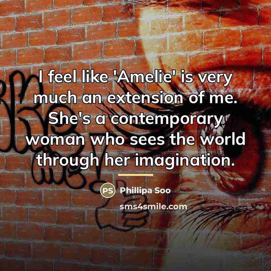 “I feel like 'Amelie' is very much an extension of…” quote by Phillipa Soo