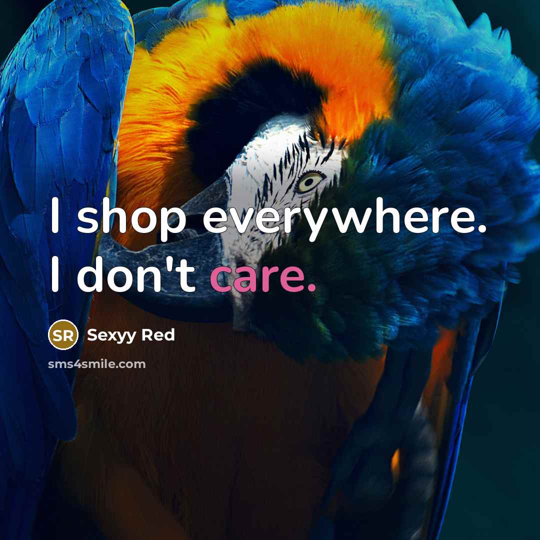 “I shop everywhere. I don't care.…” quote by Sexyy Red