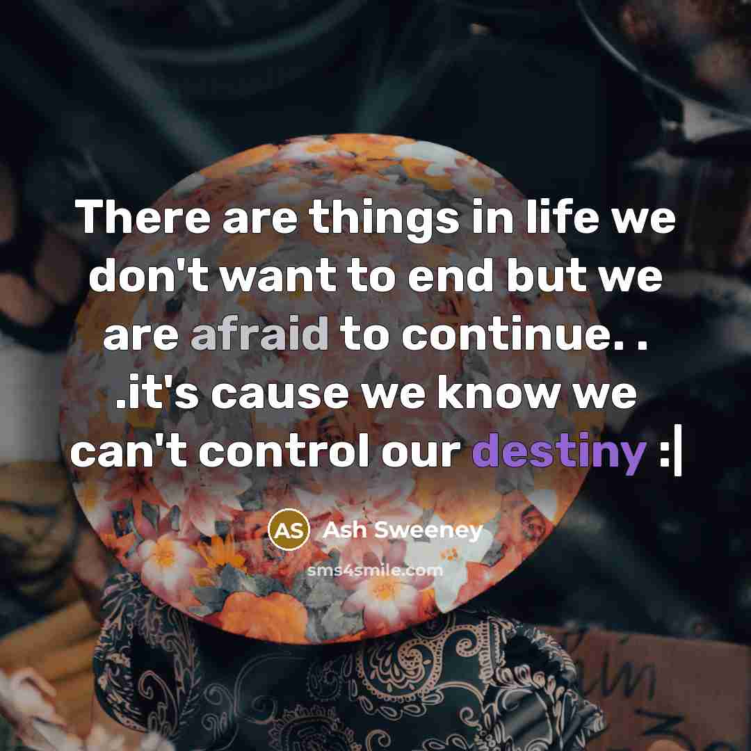 “There are things in life we don't want to end…” quote by Ash Sweeney