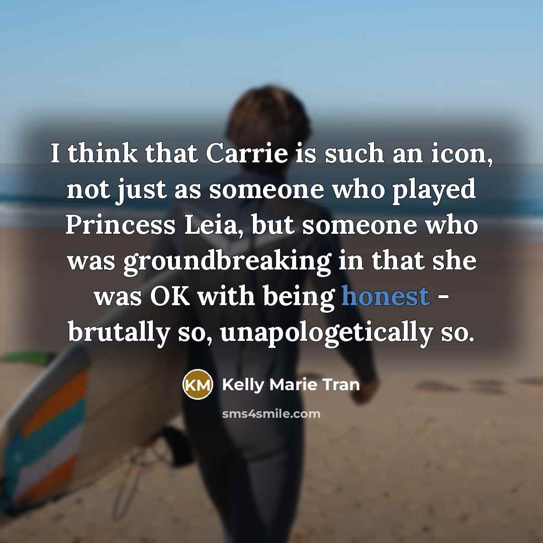“I think that Carrie is such an icon, not just…” quote by Kelly Marie Tran