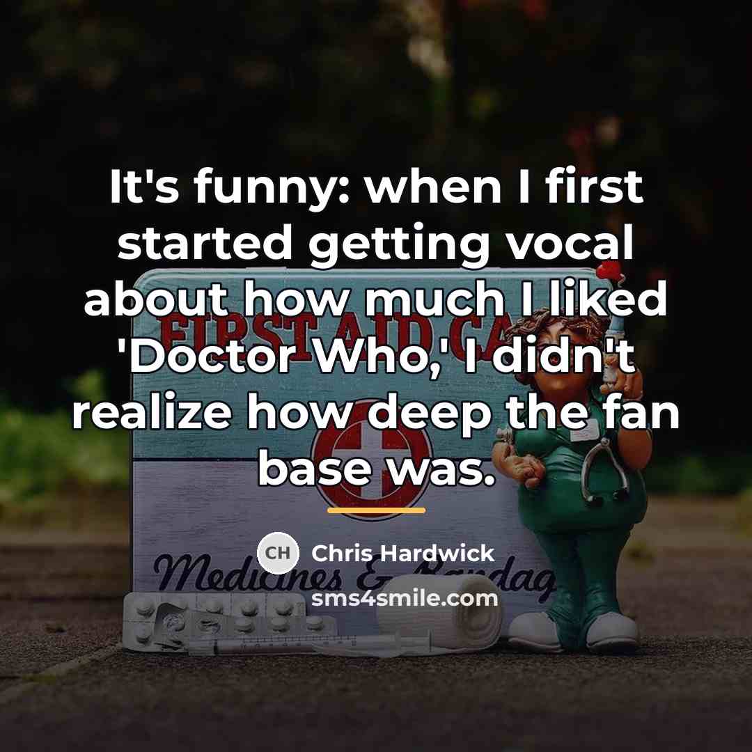 “It's funny: when I first started getting vocal about how…” quote by Chris Hardwick