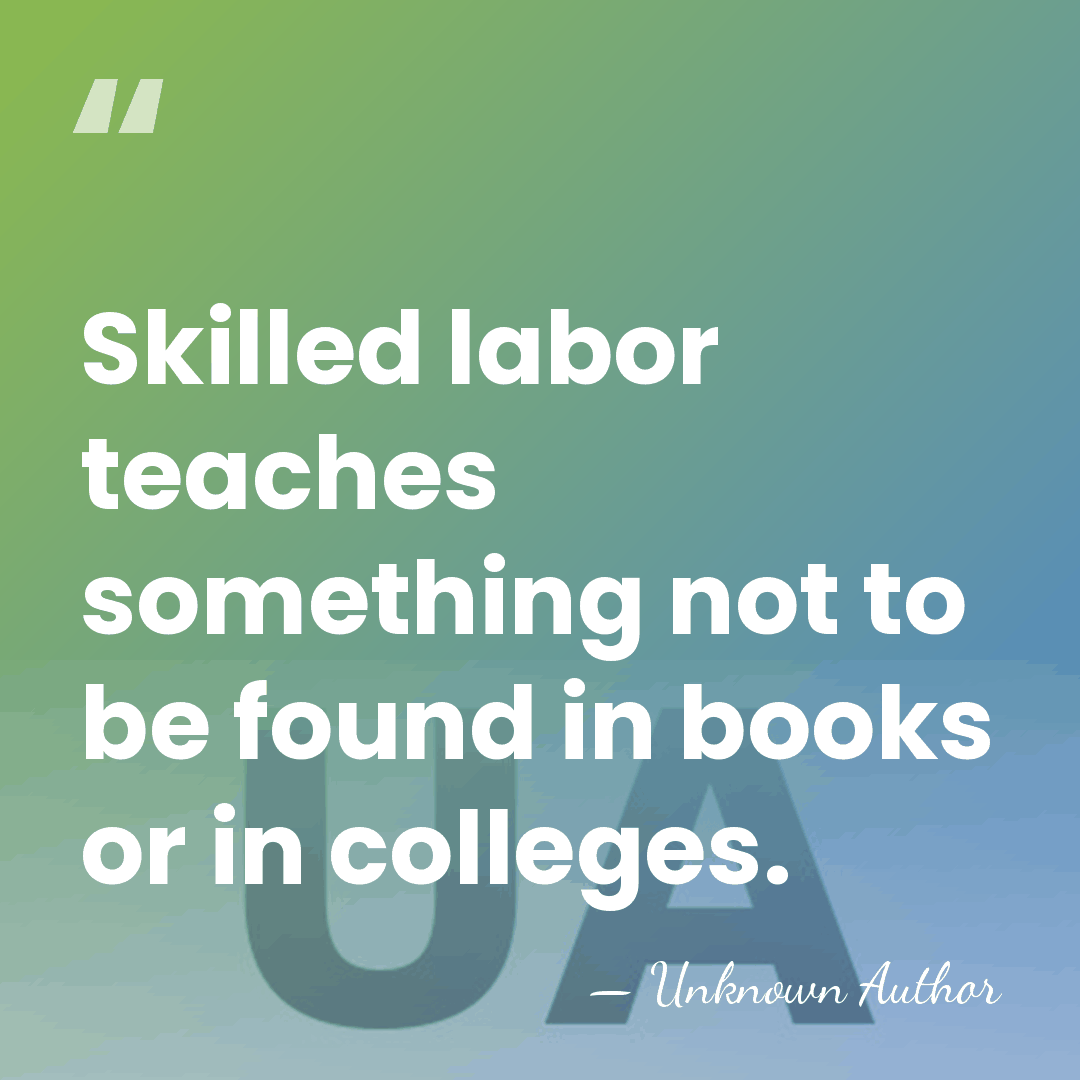 Skilled labor teaches something not to be found in books or in&hellip; - Laura Matilda Towne