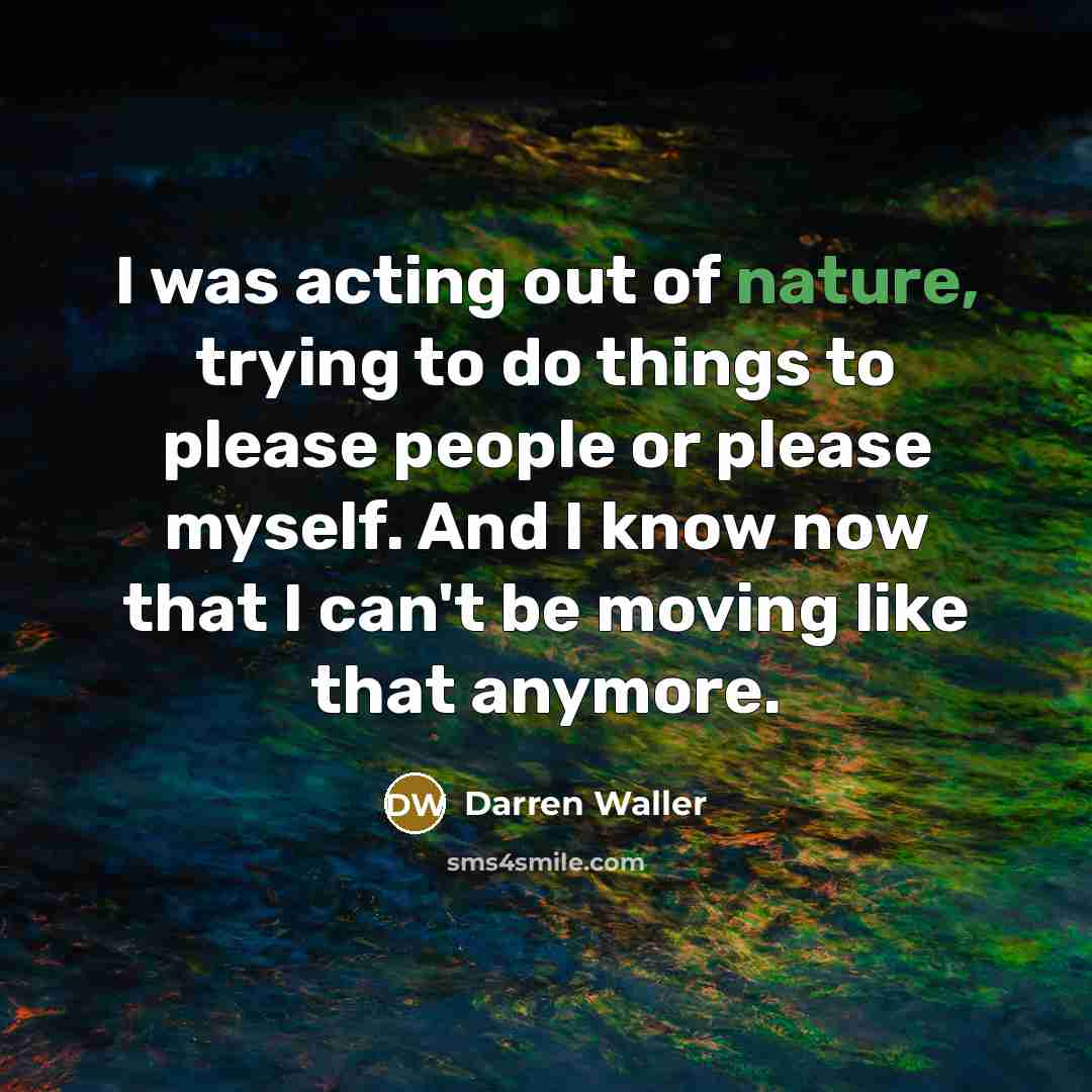 “I was acting out of nature, trying to do things…” quote by Darren Waller