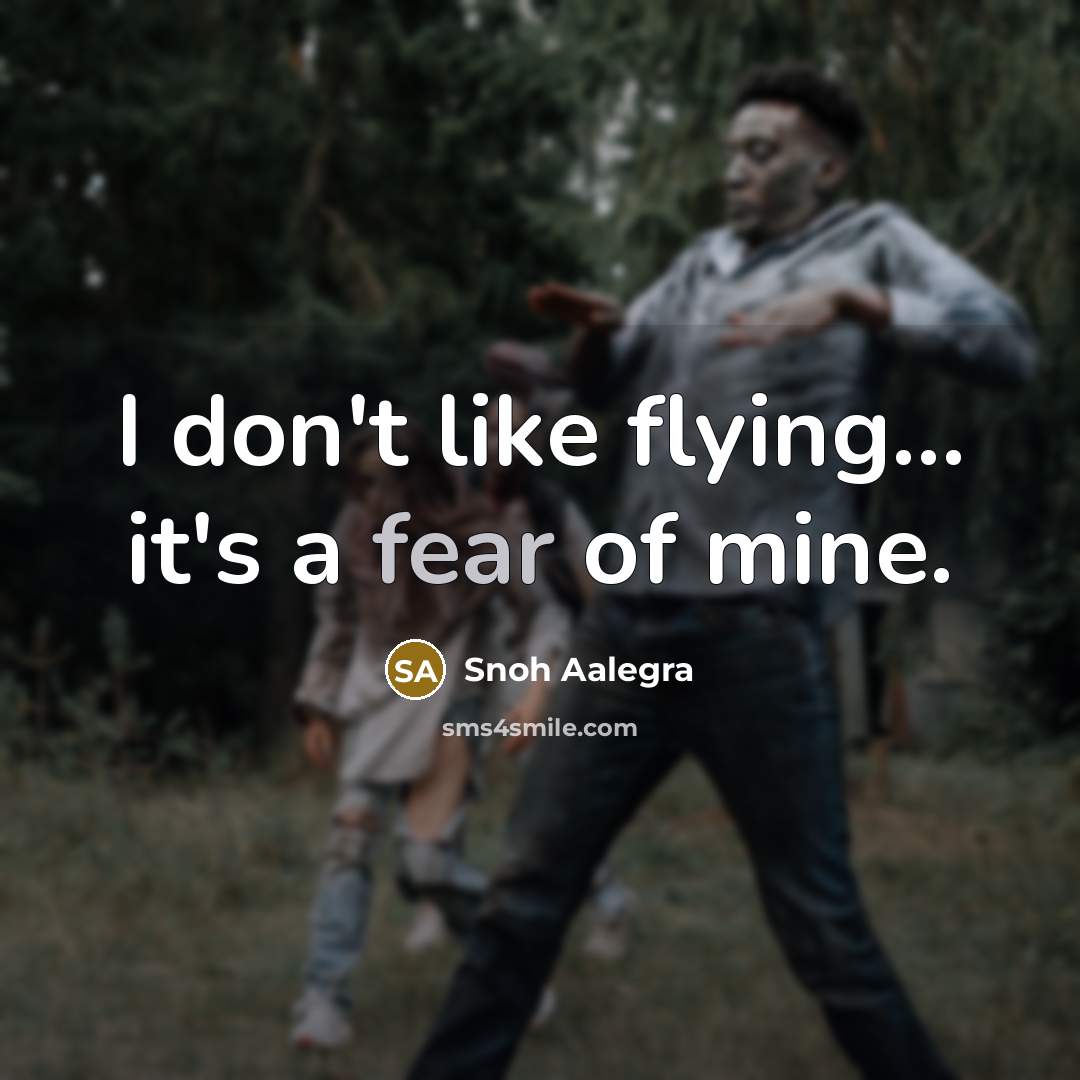 “I don't like flying... it's a fear of mine.…” quote by Snoh Aalegra