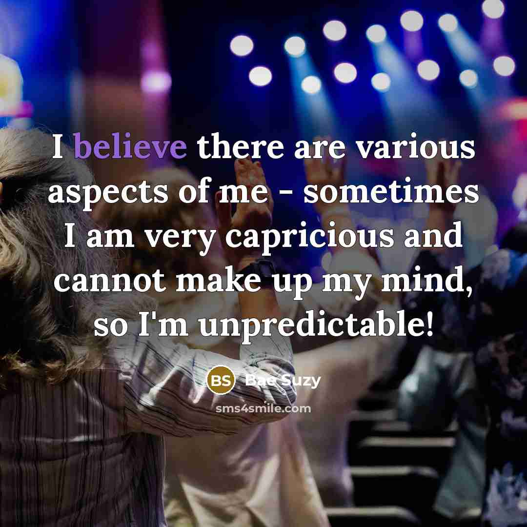 “I believe there are various aspects of me - sometimes…” quote by Bae Suzy
