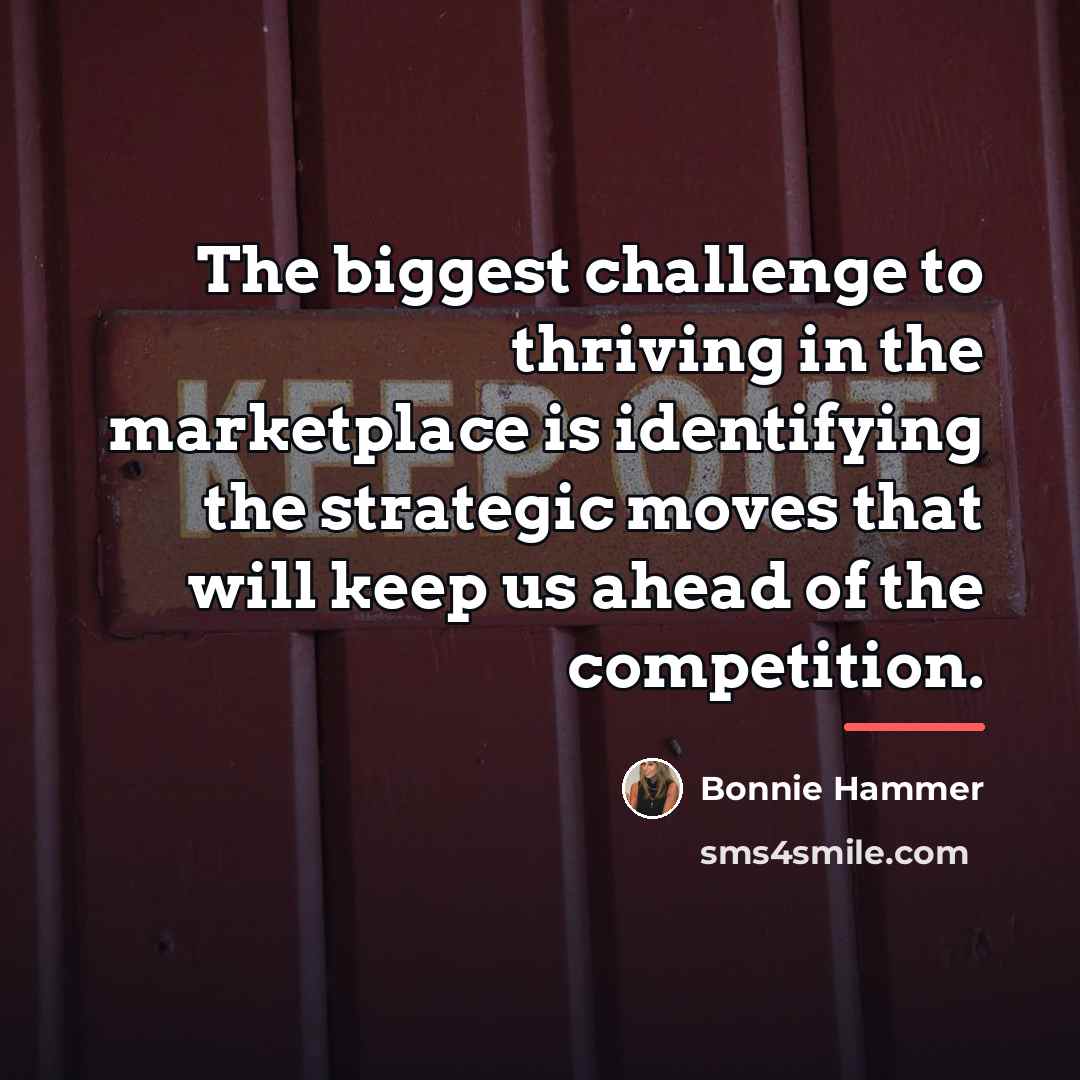 “The biggest challenge to thriving in the marketplace is identifying…” quote by Bonnie Hammer