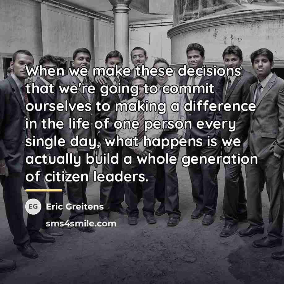 “When we make these decisions that we're going to commit…” quote by Eric Greitens