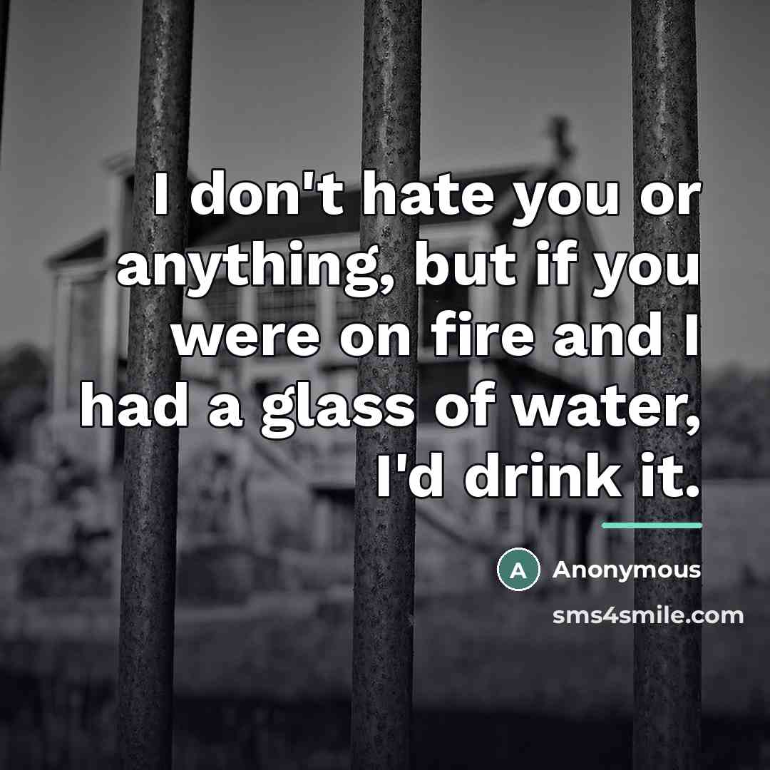 “I don't hate you or anything, but if you were…” quote by Anonymous