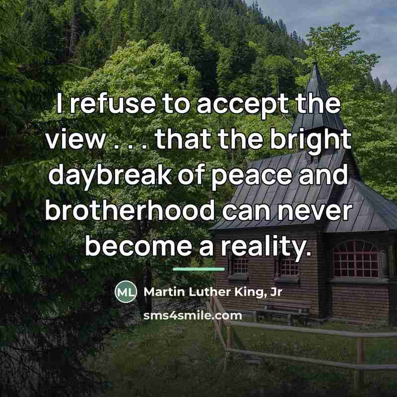 “I refuse to accept the view . . . that…” quote by Martin Luther King, Jr