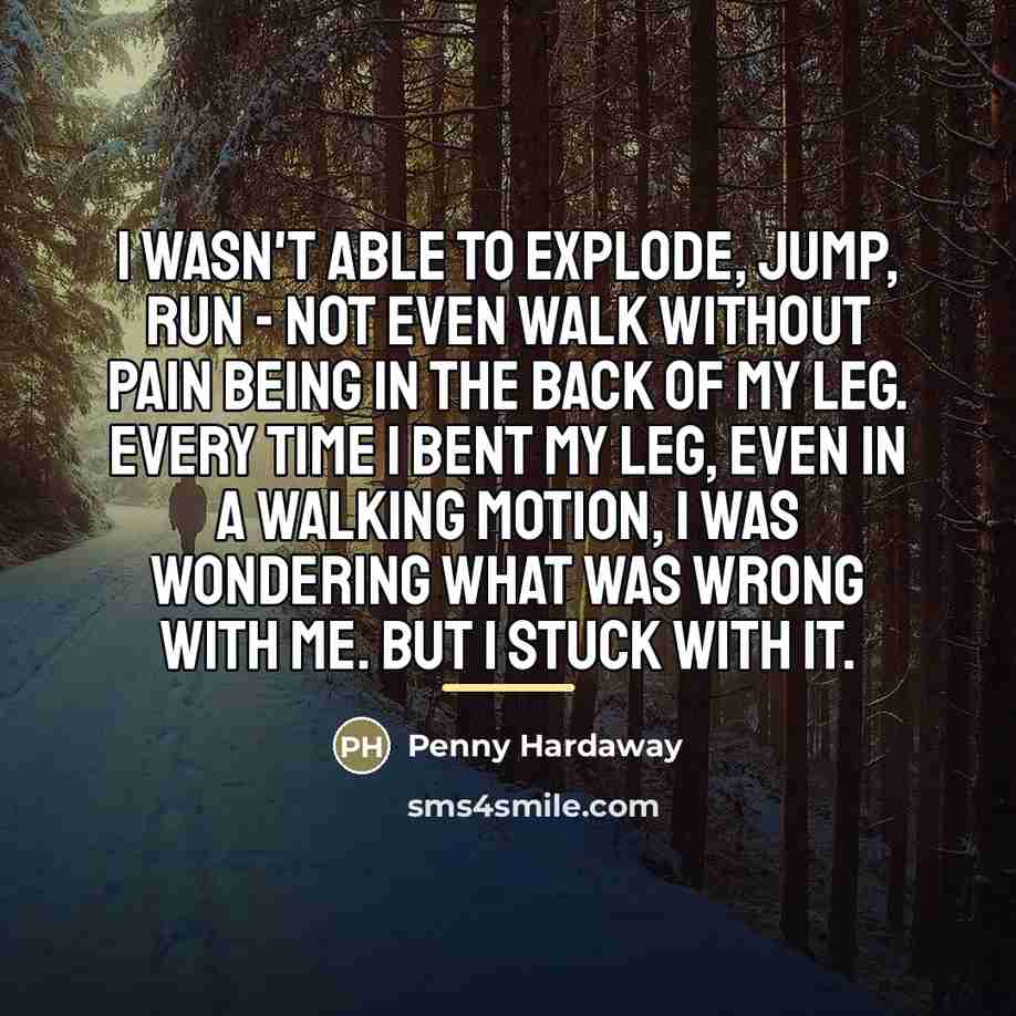 “I wasn't able to explode, jump, run - not even…” quote by Penny Hardaway
