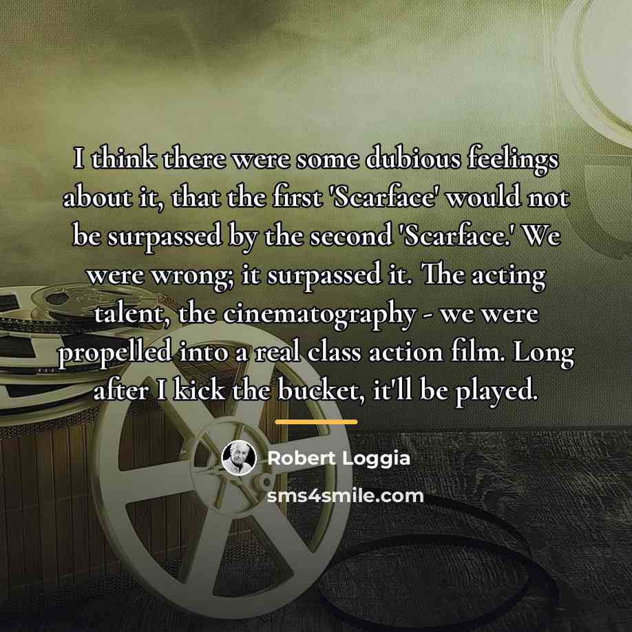 “I think there were some dubious feelings about it, that…” quote by Robert Loggia