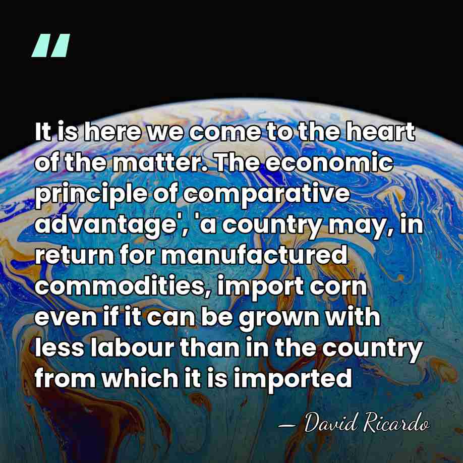 It is here we come to the heart of the matter. The&hellip; - David Ricardo