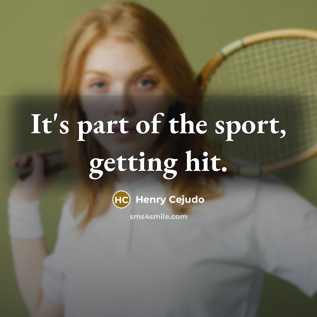 “It's part of the sport, getting hit.…” quote by Henry Cejudo