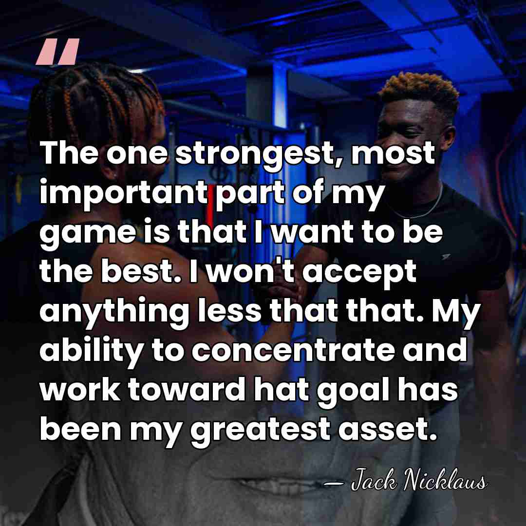The one strongest, most important part of my game is that I&hellip; - Jack Nicklaus