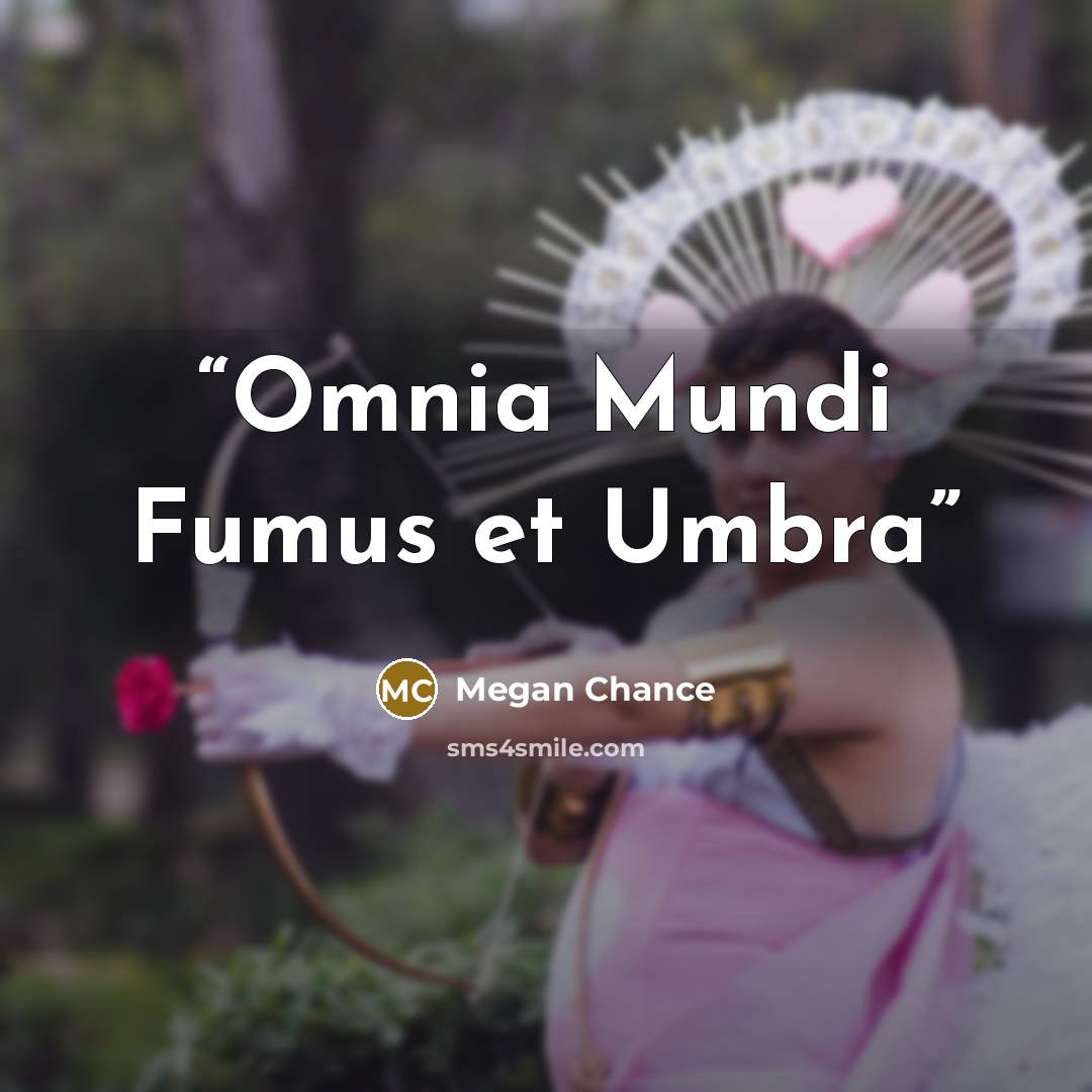 “Omnia Mundi Fumus et Umbra” quote by Megan Chance
