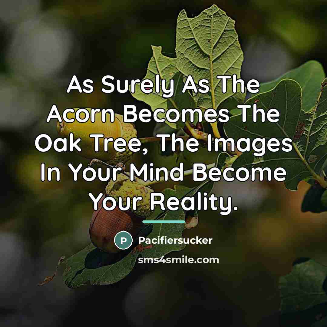 “As Surely As The Acorn Becomes The Oak Tree, The…” quote by Pacifiersucker