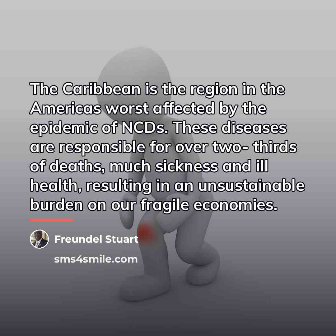 “The Caribbean is the region in the Americas worst affected…” quote by Freundel Stuart