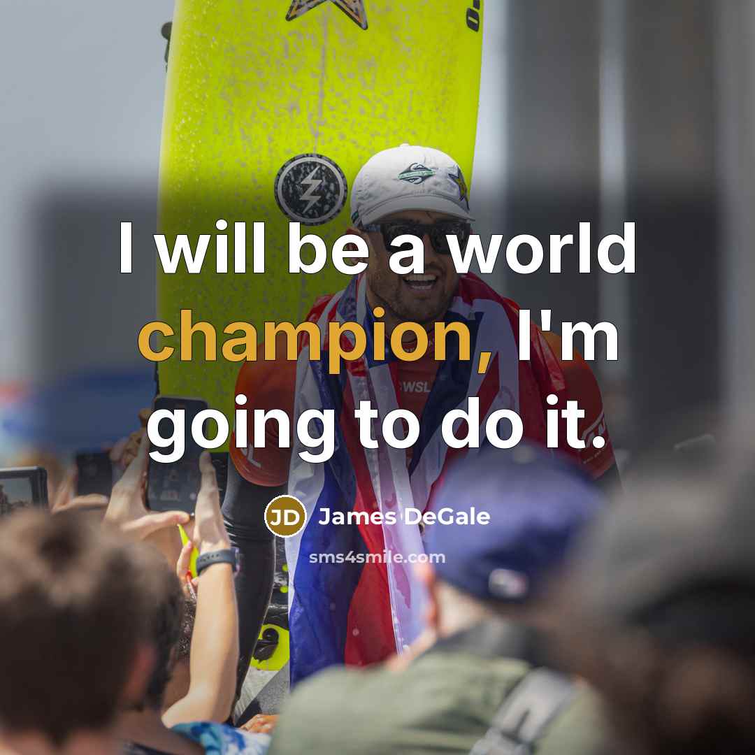 “I will be a world champion, I'm going to do…” quote by James DeGale
