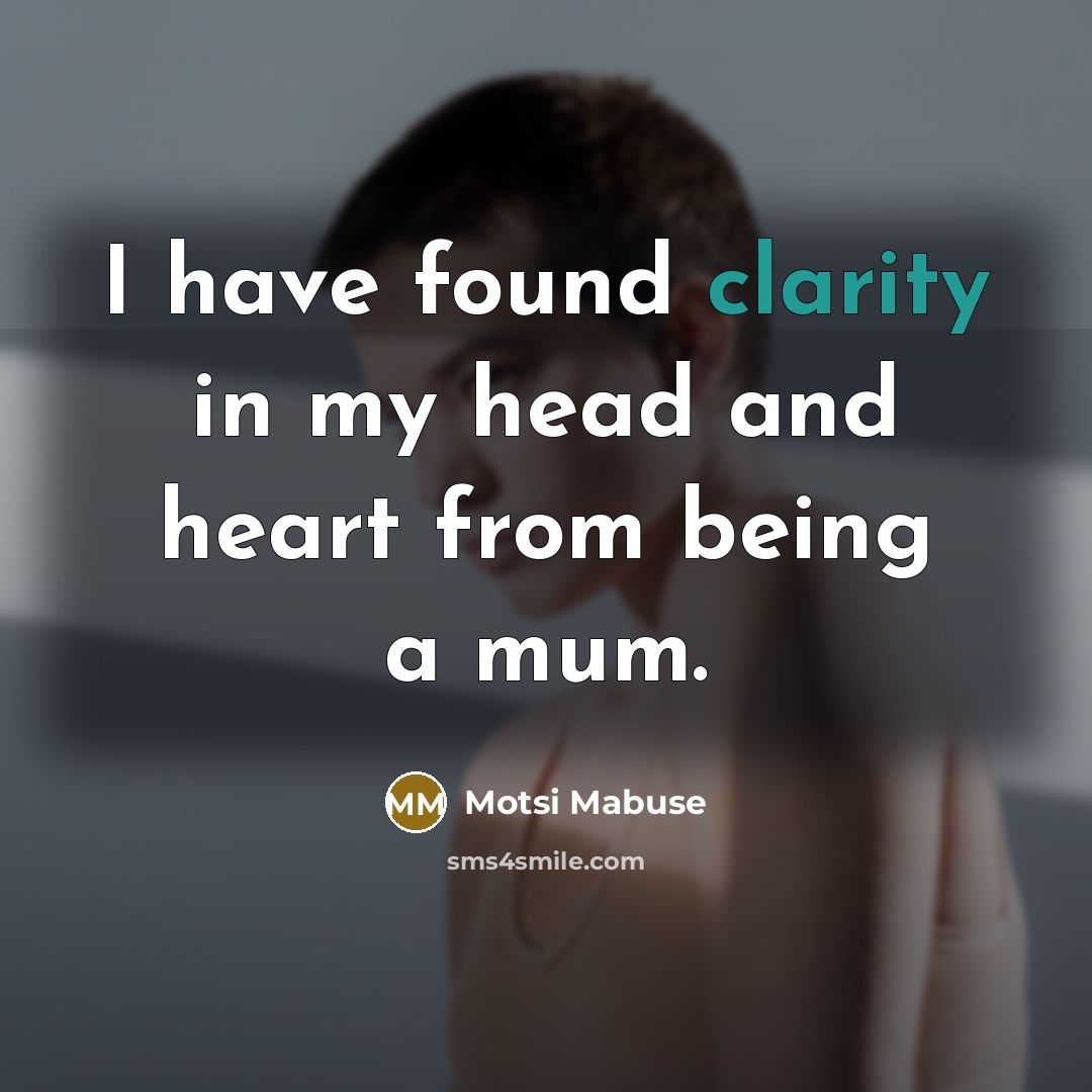“I have found clarity in my head and heart from…” quote by Motsi Mabuse
