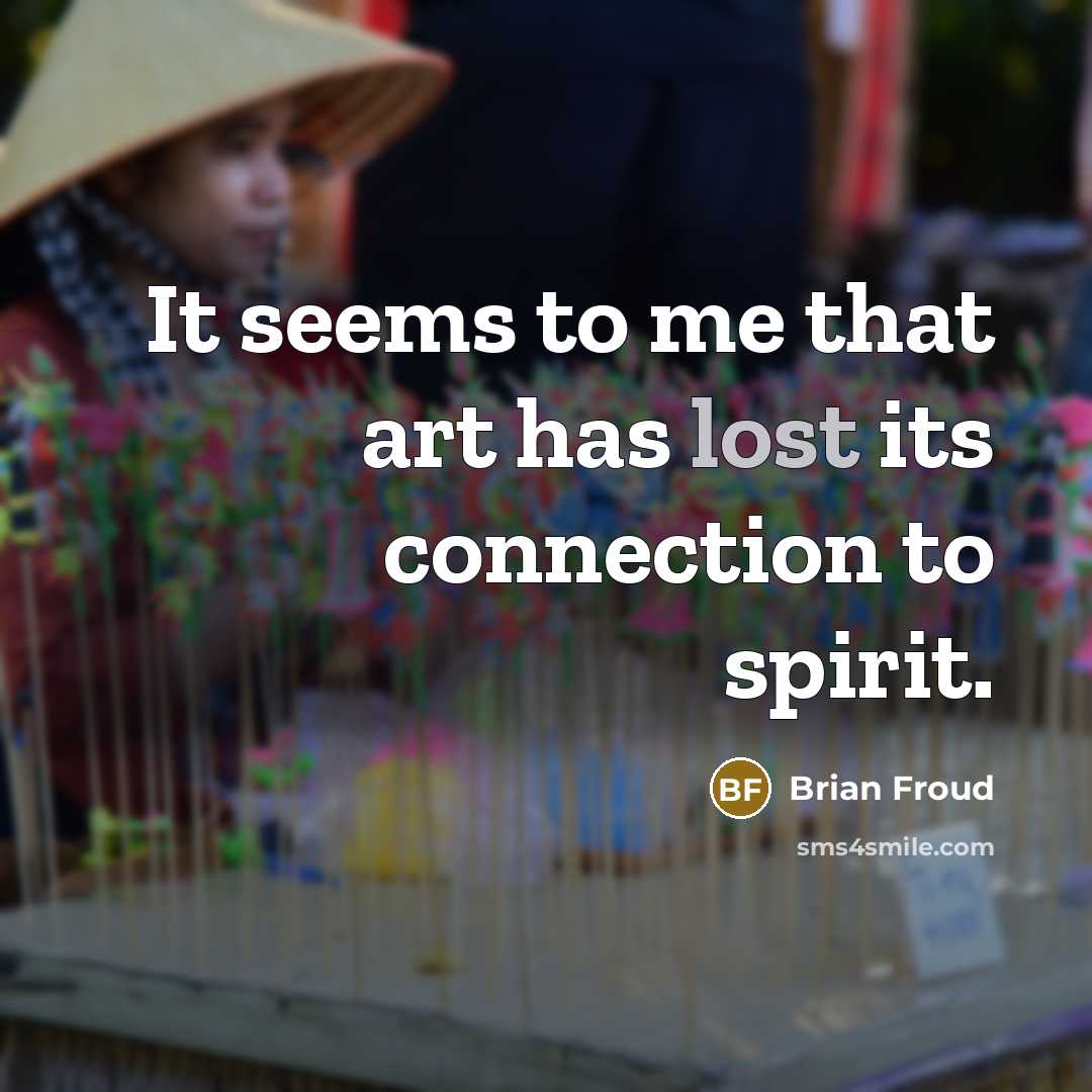 “It seems to me that art has lost its connection…” quote by Brian Froud