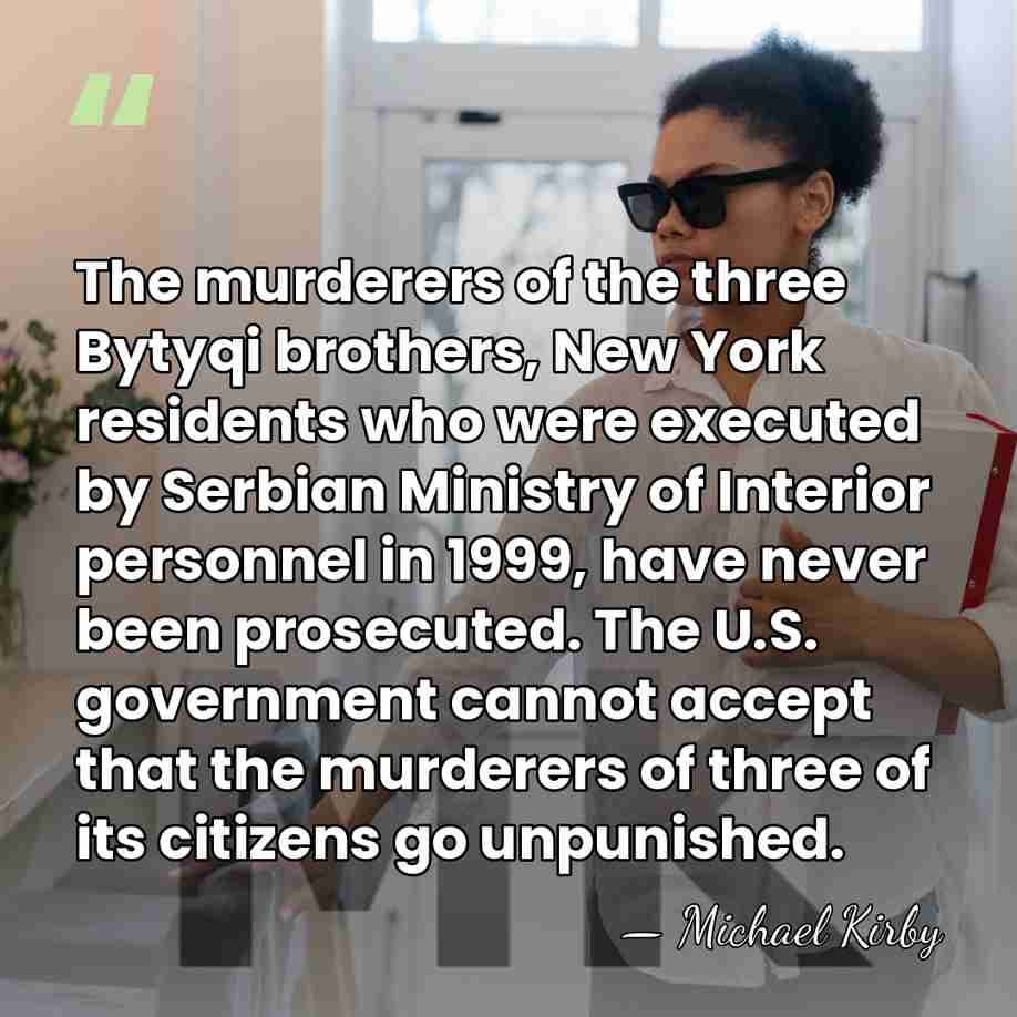 The murderers of the three Bytyqi brothers, New York residents who were&hellip; - Michael Kirby
