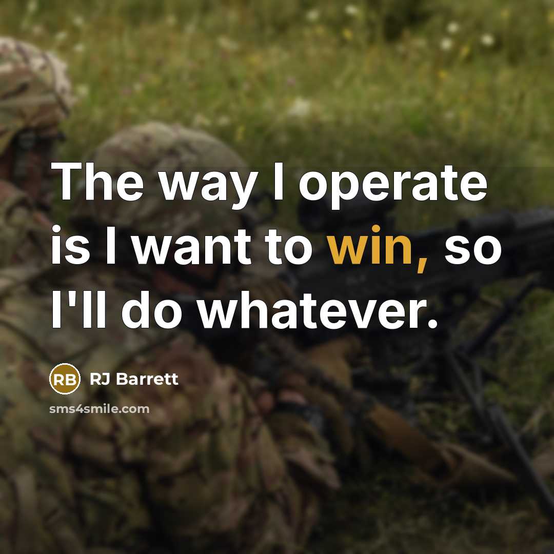 “The way I operate is I want to win, so I'll do whatever.” quote by RJ Barrett