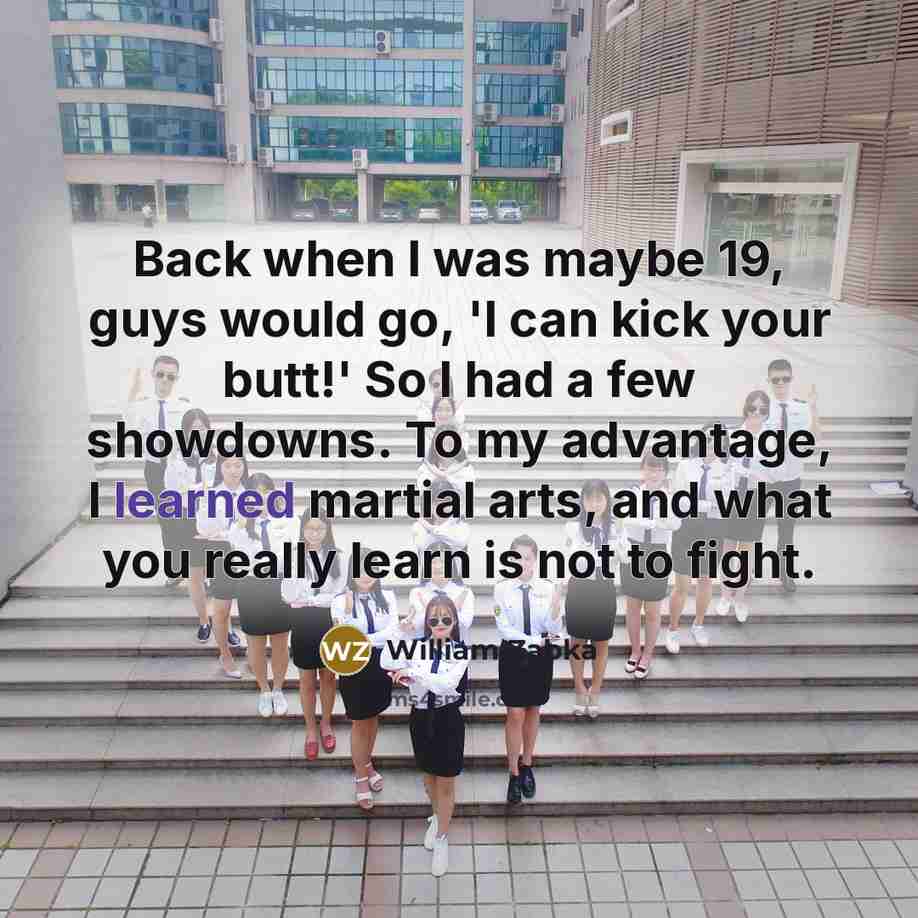 “Back when I was maybe 19, guys would go, 'I…” quote by William Zabka